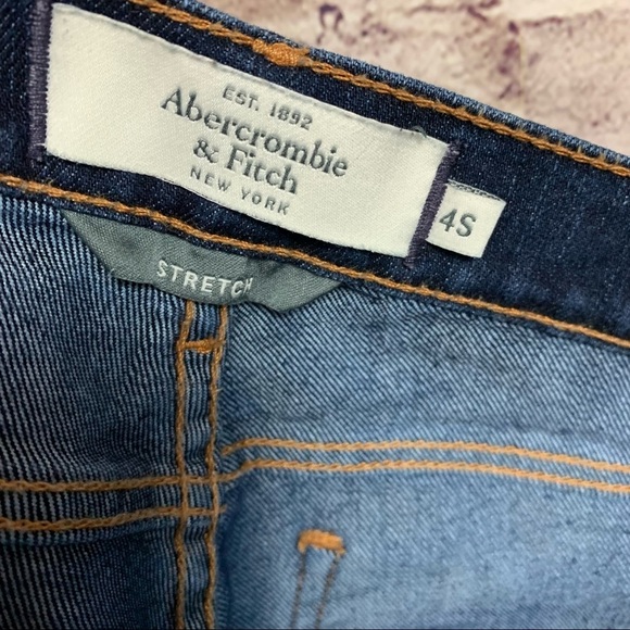 Abercrombie & Fitch Erin Stretch Dark Wash Straight Leg Jeans - Picture 9 of 9